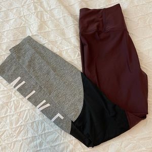Never worn Nike leggings with mesh